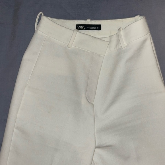 ZARA White Dress Pants with Kickflare and Slits at Bottom | Women’s Size XS - Picture 5 of 8